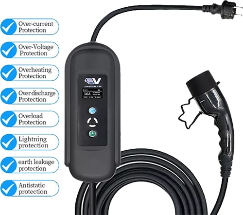 3-EVMOTIONS Gamma EVSE Type2 (max. 16A) Elektromos autó mobil töltőállomás