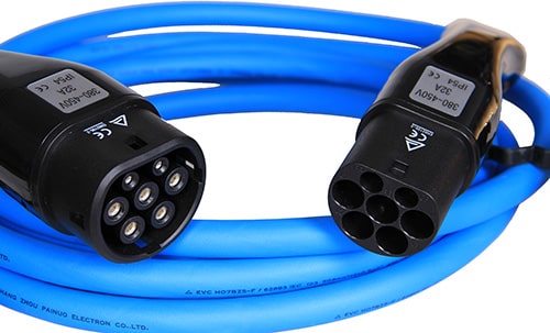 2-EVMOTIONS Gamma Type2 -> Type2 blue (3x32A) Elektromos autó töltőkábel