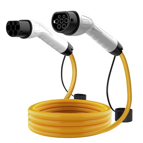 1-EVMOTIONS Delta Type2 -> Type2 8m (3x16A) Elektromos autó töltőkábel