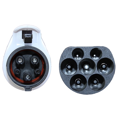 2-EVMOTIONS Delta Type2 -> Type1 (32A) Elektromos autó töltőkábel