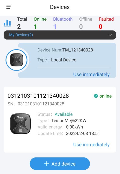 6-TEISON Smart Wallbox Type2 11kw Wi-Fi Elektromos autó fali töltőállomás
